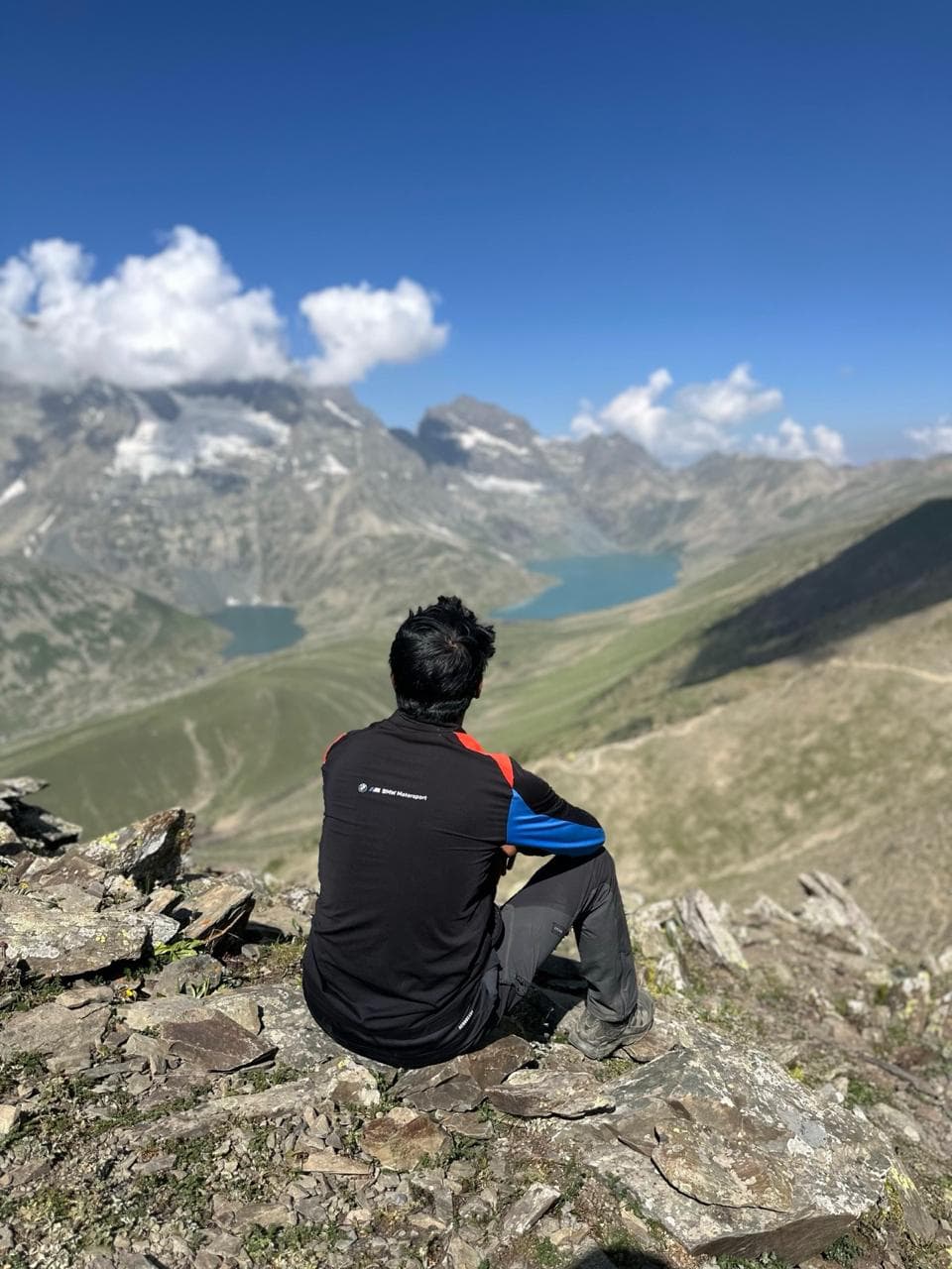 A still lake at golden hour