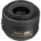 The AF-S DX NIKKOR 35mm f/1.8G from Nikon is a 52.5mm-equivalent lens for DX-format cameras, and is characterized by its sleek form factor, normal fi…
