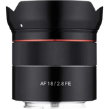 The Compact Ultra-Wide Prime for Sony E-Mount The Samyang AF 18mm f/2.8 FE Lens is a rectilinear ultra-wide-angle prime designed specifically for ful…