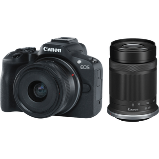 Canon EOS R50 Mirrorless Camera with 18-45mm and 55-210mm Lenses